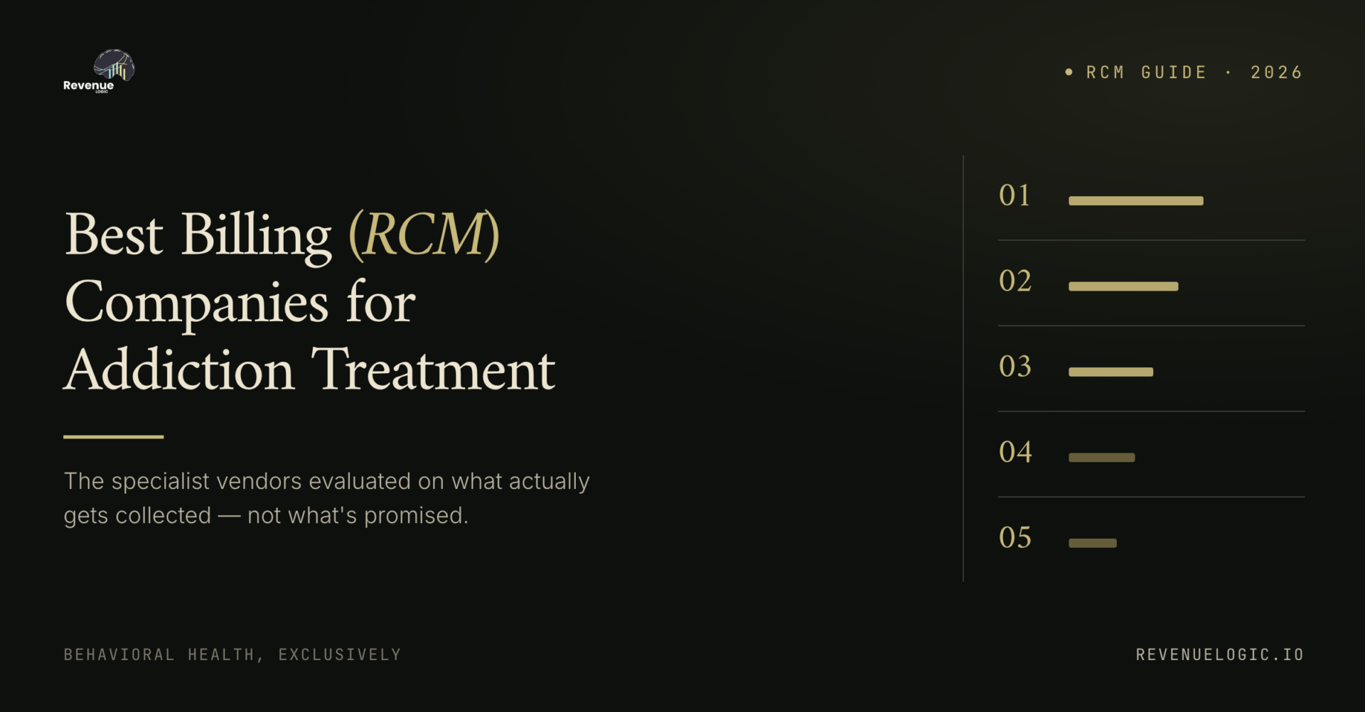 best billing rcm companies for addiction treatment centers